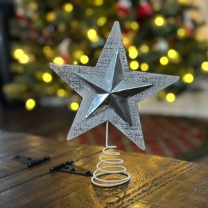 Shabby Chic Tree Topper Star